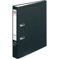 herlitz maX.file Ordner DIN A4 50 mm Schwarz 2 Ringe Pappkarton, PP (Polypropylen) Texturiert Hochformat