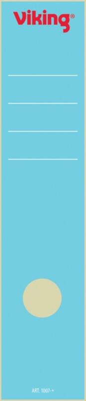 Viking Rückenschilder 60 mm x 285 mm Blau 10 Stück