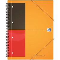 OXFORD International Notebook DIN A4+ Liniert Spiralbindung PP (Polyproplylen) Orange 160 Seiten 80 Blatt