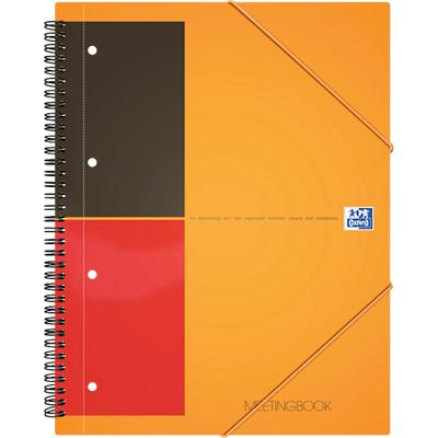 OXFORD International Notebook DIN A4+ Liniert Spiralbindung PP (Polyproplylen) Orange 160 Seiten 80 Blatt