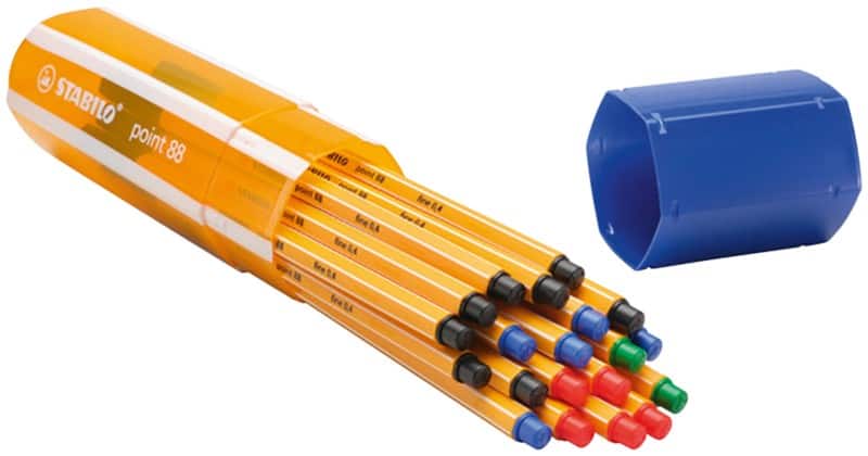 STABILO point 88 Fineliner 0.4 mm Nadelspitze Färbig sortiert Point 88 20 Stück