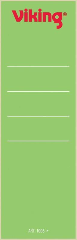 Viking Rückenschilder 60 mm x 191 mm Grün 10 Stück
