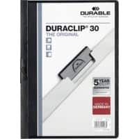 DURABLE Klemmmappe Duraclip 30 Blatt A4 Schwarz