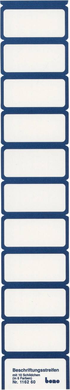 Bene Beschriftungsschildchen Blau Karton 50 Stück