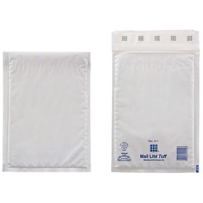 Mail Lite Tuff® Luftpolster-Versandtaschen D/1 180 (B) x 260 (H) mm Abziehstreifen Weiß 100 Stück