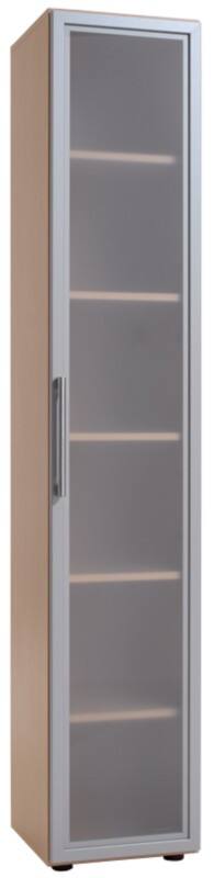 Geramoebel Speed Office Aktenschrank ABS (Acrylnitril-Butadien-Styrol), Spanplatte 5 Fachböden 400 x 420 x 2.160 mm Buche Braun