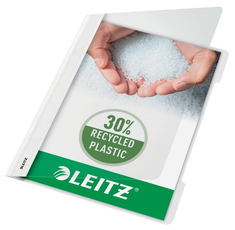 Leitz Standard Plastik-Schnellhefter 4191 A4 Polypropylen 60 Blatt Weiß