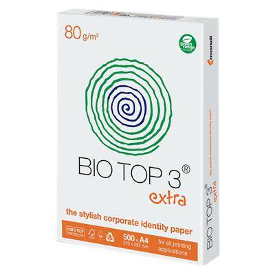 Bio Top 3 DIN A4 Kopier-/ Druckerpapier 80 g/m² Matt Weiß 500 Blatt