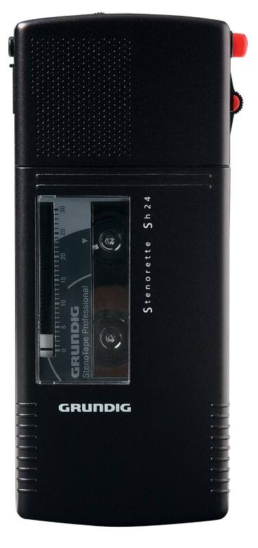 Grundig Analoges Diktiergerät Stenorette SH 24 Schwarz