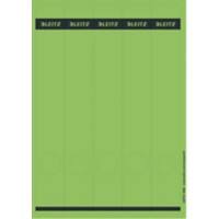 Leitz PC-beschriftbare Selbstklebende Rückenschilder 1688 Lang Für Leitz 1050 Qualitäts-Ordner Grün 39 x 285 mm 125 Stück