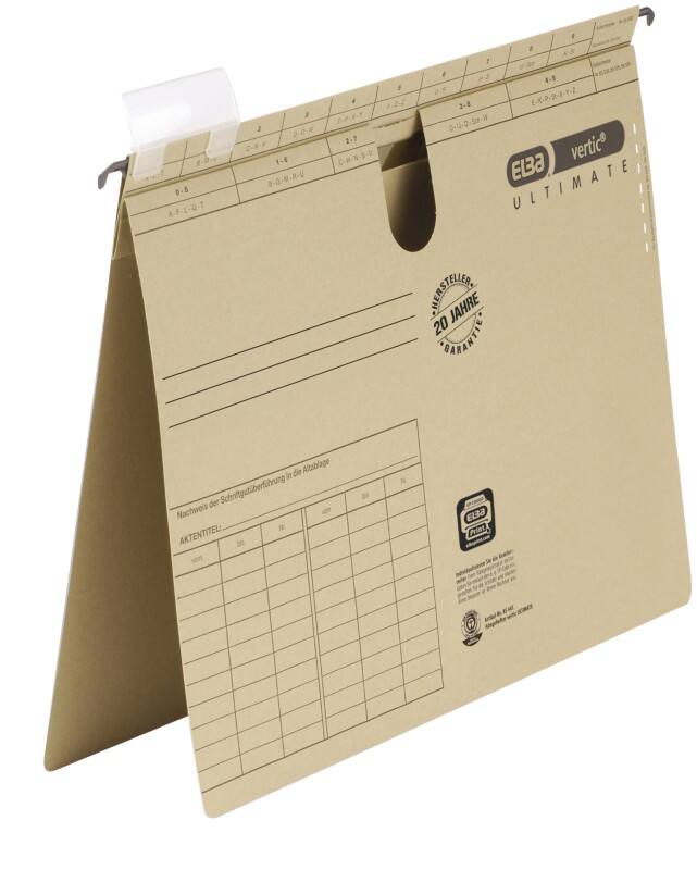 ELBA Hängehefter Vertic Ultimate A4 Braun Karton 50 Stück
