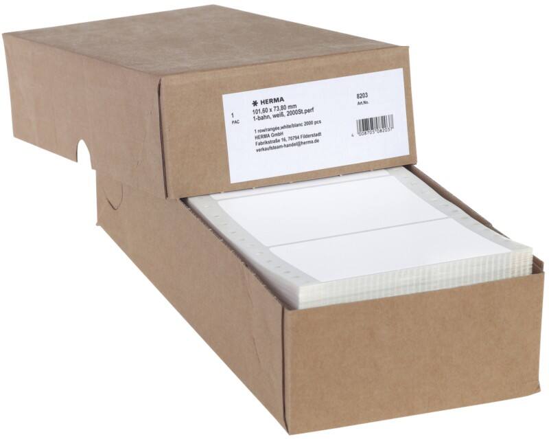 HERMA 8203 Computer-Etiketten Weiß 101,6 x 73,8 mm 2000 Stück