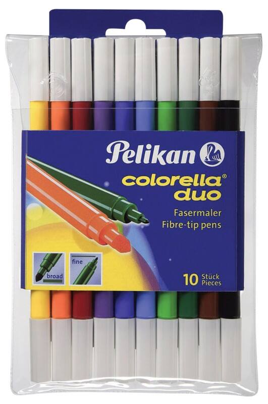 Pelikan Fasermaler Colorella Duo C407 Färbig sortiert 10 Stück