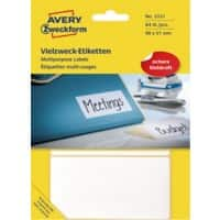 AVERY Zweckform Universaletiketten 3331 Weiß 98 x 51 mm 28 Blatt à 3 Etiketten