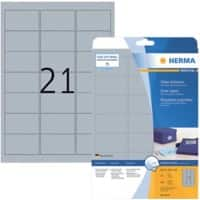 HERMA Silberne Etiketten 4113 Rechteckig 525 Etiketten pro Packung