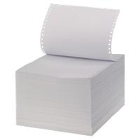 Niceday Computer-Endlospapier Recycling Papier A4+ 60 g/m² Längsperforation, 1-fach 240 mm x ca. 305 mm (12") A4 hoch Weiß 2000 Blatt