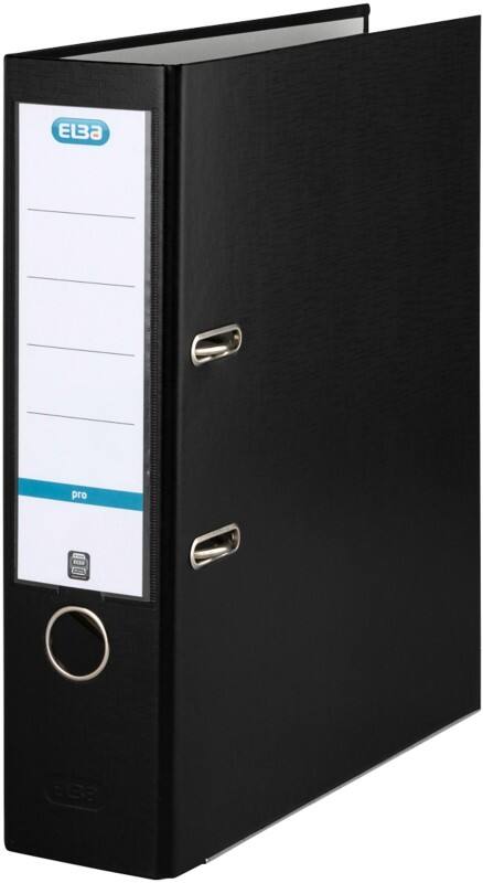 ELBA Rado Basic Breit Ordner A4 80 mm Schwarz 2 Ringe 100202154 Kunststoff