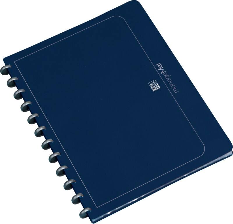 OXFORD Ringmappe Vario-Zipp A4 Dunkelblau PP (Polypropylen) 26,5 x 2,1 x 31 cm