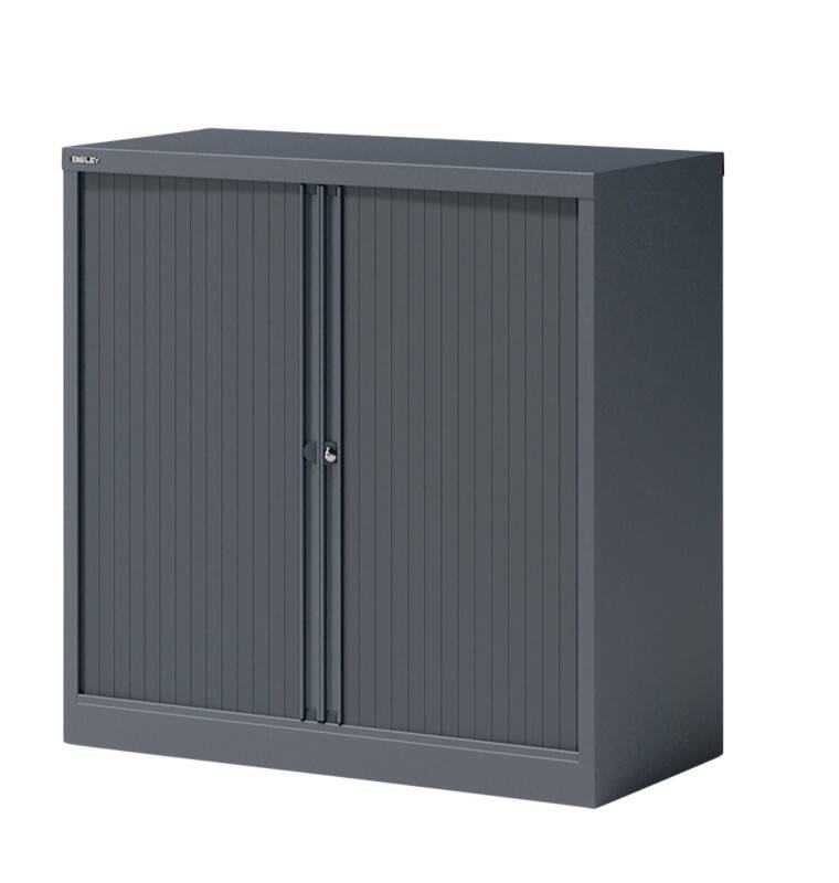 Bisley Rollladenschrank Essentials Anthrazit 1.000 x 470 x 1.015 mm