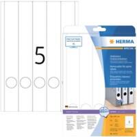 HERMA Ordneretiketten 10175 Weiß DIN A4 38 mm 25 Blatt à 5 Etiketten