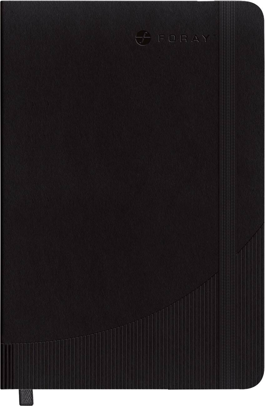 Foray Classic A4 Fallgebunden Schwarz Soft Cover Notizbuch Kariert 80 Blatt
