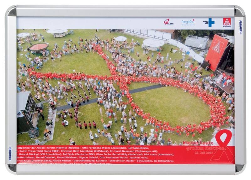 Franken A2 Klapprahmen Silber Aluminium BS0801 42 (B) x 59,4 (H) cm