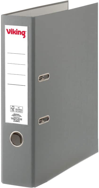 Viking Breit Ordner A4 75 mm Grau 2 Ringe Pappkarton, PP (Polypropylen) Matt Hochformat