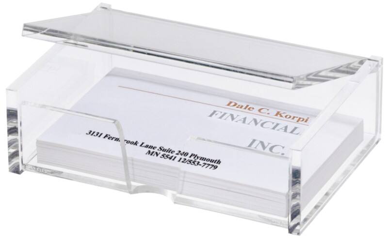 Sigel Visitenkartenbox VA112 80 Karten Transparent 9 x 6,5 x 3 cm