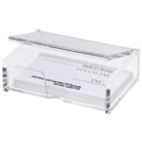 Sigel Visitenkartenbox VA112 80 Karten Transparent 9 x 6,5 x 3 cm