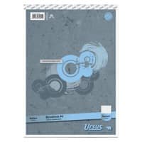 Ursus-Stil A4 Oben gebunden Grau Papierumschlag Notizblock quadratisch 50 Blatt