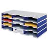 Styro Sortiersystem Grundeinheit Styrodoc® DIN C4 Grau, Blau 72,3 x 33,1 x 29,3 cm