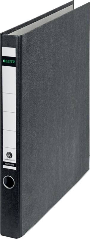 Leitz 1040 20 mm Ringbuch Graupappe, Papier A4 2 Ringe Schwarz