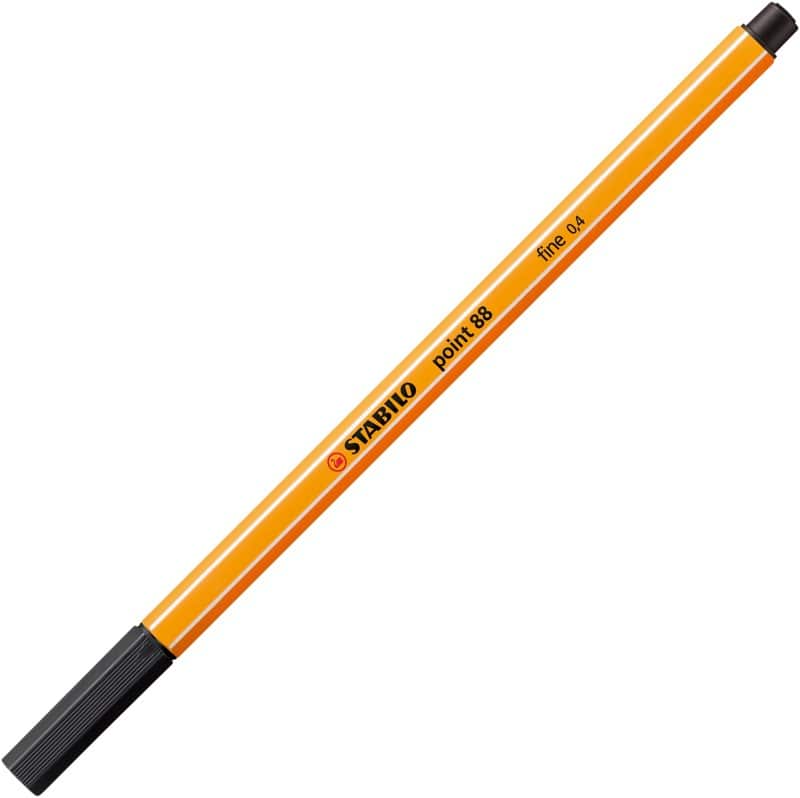 STABILO Point 88 Fineliner 0.4 mm Nadelspitze Schwarz