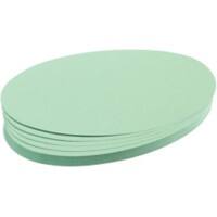Franken Oval Moderationskarten 19 x 11 cm Hellgrün UMZ 1119 19 500 Stück