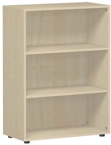 Geramoebel Speed Office Melaminharzbeschichtete Spanplatte Regal 2 Fachböden 800 x 420 x 1.104 mm Braun Ahorn