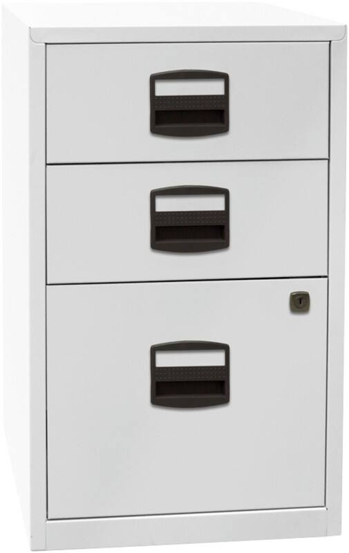 Bisley Home Beistellschrank PFA Home 3 Schübe Lichtgrau 413 x 400 x 672 mm