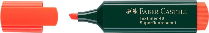 Faber-Castell Textliner 48 Textmarker Orange  Mittel Keilspitze 1 - 5 mm Nachfüllbar