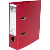 ELBA Rado Plast Ordner A5 75 mm Rot 2 Ringe 100022640 Pappkarton, PP (Polypropylen) Hochformat