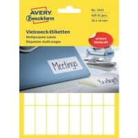 AVERY Zweckform Universaletiketten 3323 Weiß 38 x 14 mm 29 Blatt à 32 Etiketten