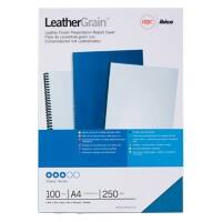 GBC Einbanddeckel A4 LeatherGrain 250 g/m² Blau 100 Stück