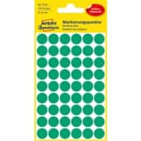 AVERY Zweckform Markierungspunkte Spezial 3143 Grün 12 x 12 mm 5 Blatt à 54 Etiketten