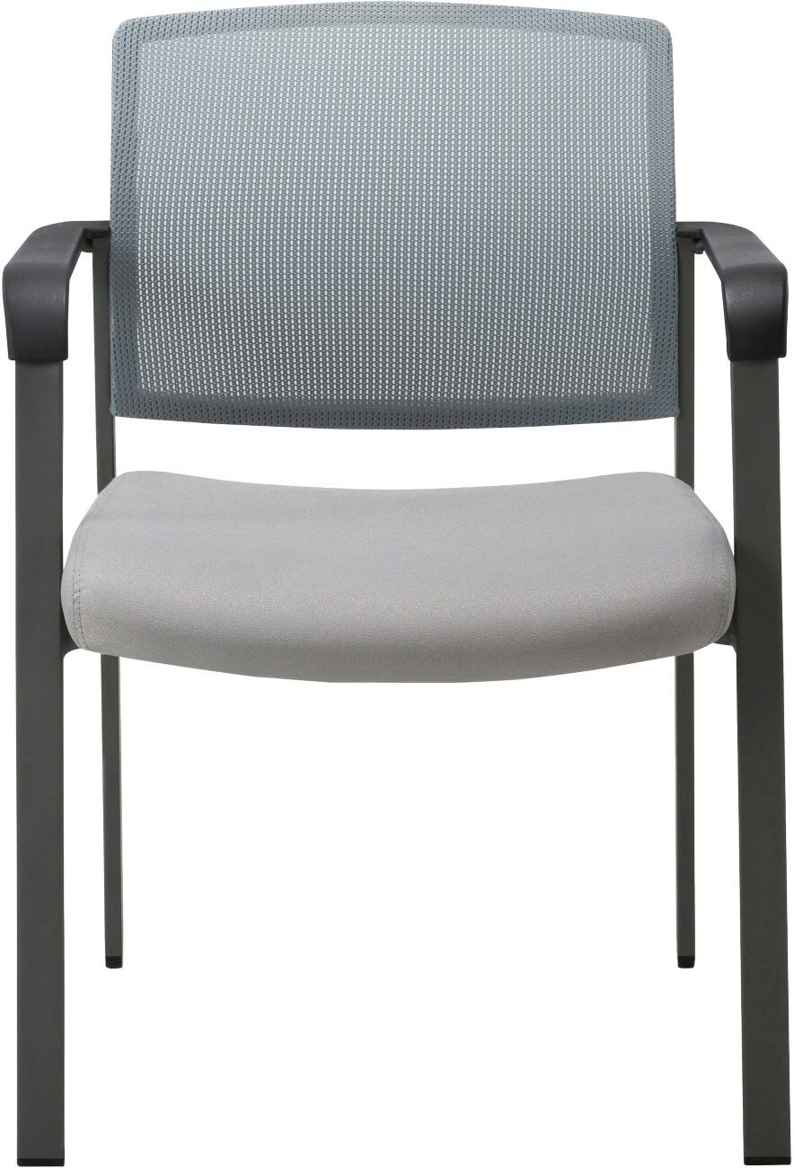 Realspace Besucherstuhl mit Armlehnen Lotus Grau