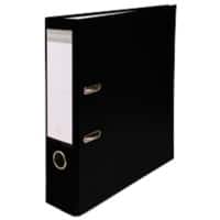 Exacompta Maxi Ordner A4 75 mm Schwarz 2 Ringe Pappkarton, PP (Polypropylen) Glatt Hochformat