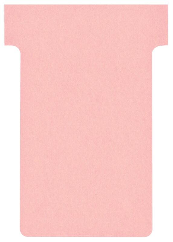 Nobo T-Steckkarten 2 Rosa 6 x 8,5 cm 100 Stück