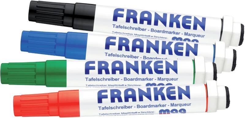 Franken Whiteboard-Marker Färbig sortiert 4 Stück