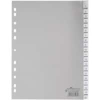 DURABLE Blanko Register DIN A4 Grau 20-teilig PP (Polypropylen) Portrait A4 11 Löcher 6443