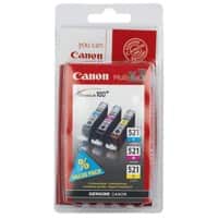 Canon CLI- 521 C/M/Y Original Tintenpatrone Cyan, Magenta, Gelb Multipack 3 Stück