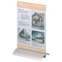 DURABLE Presenters Tischaufsteller A5 T-Form 15 (B) x 8,5 (T) x 23,7 (H) cm Transparent