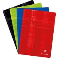 Clairefontaine A4 Fallgebunden Farbig sortiert Laminiert Pappe Cover Notizbuch Kariert 5 mm 40 Blatt