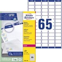 AVERY Zweckform L7651-100 Etiketten DIN A4 Weiß 38,1 x 21,2 mm 100 Blatt à 65 Etiketten
